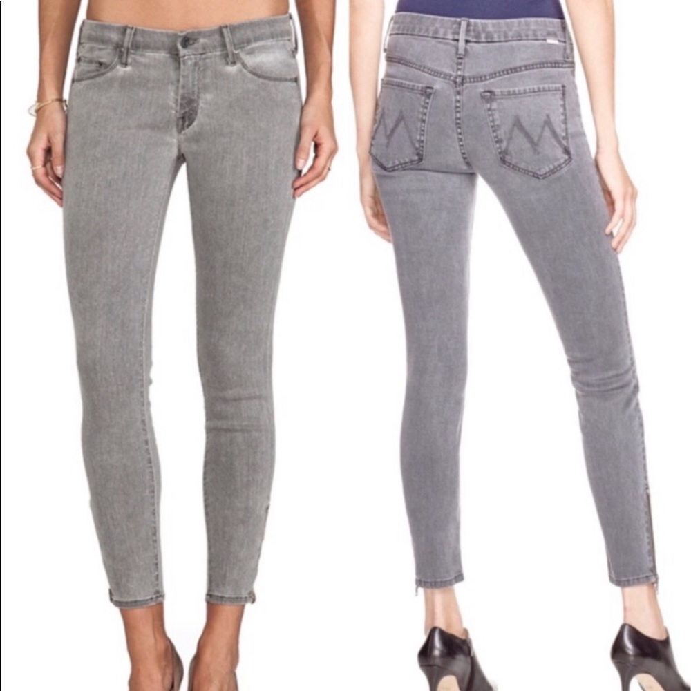 Mother The Looker Ankle Zip Jeans in Pop Color 27